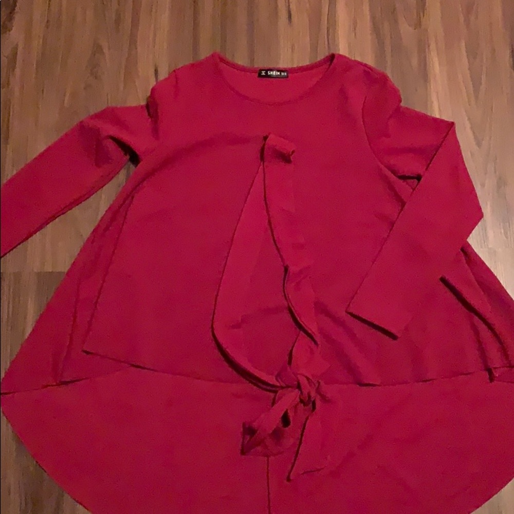 High low long sleeve